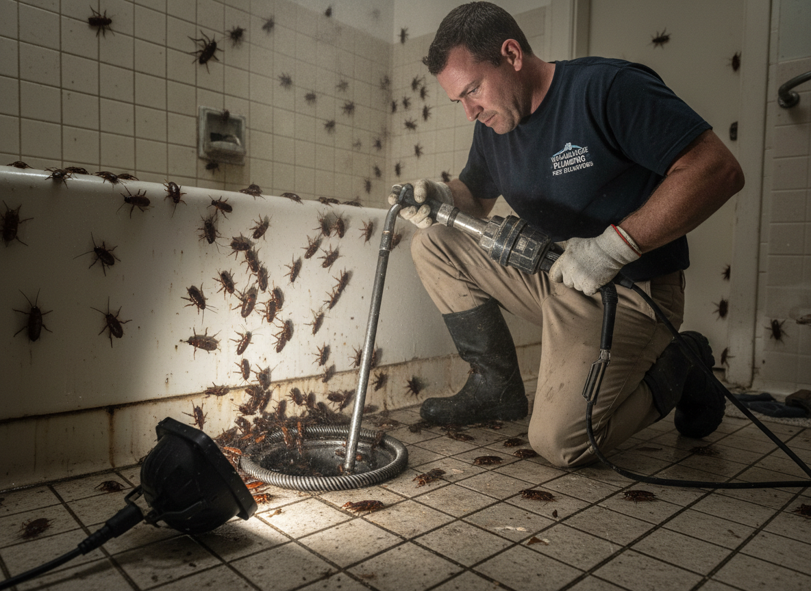 Cockroaches Coming From Drains in Waxahachie, TX